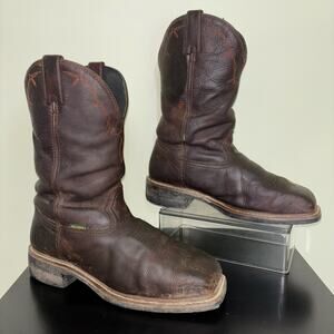 John Deere by Dan Post Men’s Steel Toe Western Work Boots – Size 11W